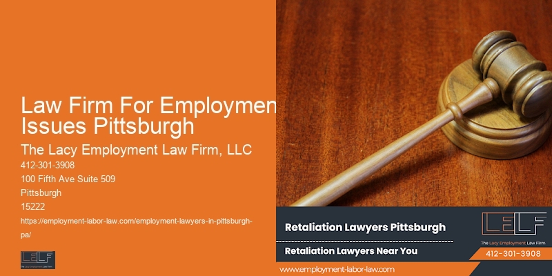 Law Firm For Employment Issues Pittsburgh Employee Rights Support