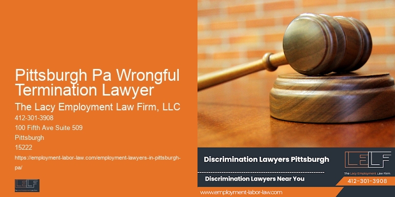 Top Workplace Lawyer Pittsburgh Pa Wrongful Termination Lawyer Pa