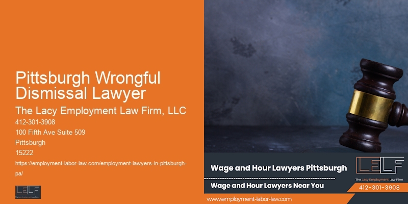 Workplace Lawyer Advice Pittsburgh Wrongful Dismissal Lawyer