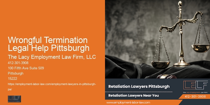 Wrongful Termination Legal Help Pittsburgh