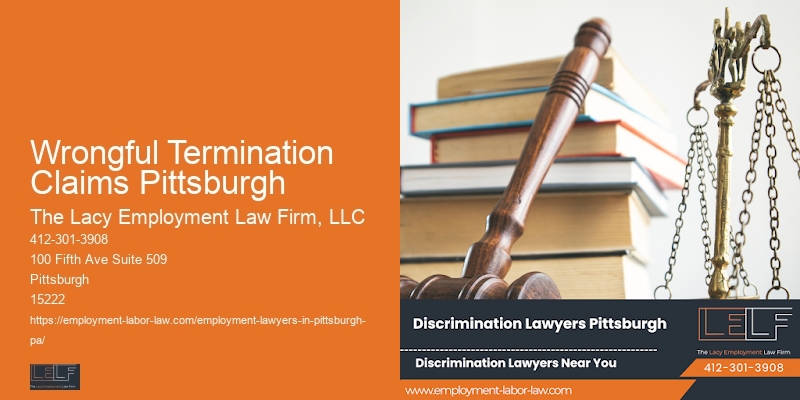 Employment Lawyer Near Oakland Wrongful Termination Claims Pittsburgh