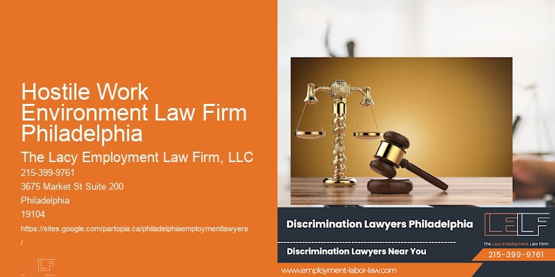 Hostile Work Environment Law Firm Philadelphia
