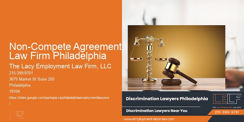 Non-Compete Agreement Law Firm Philadelphia