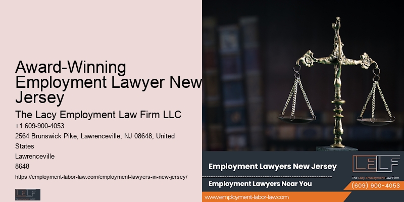 Workplace Attorney In Award-Winning Employment Lawyer New Jersey