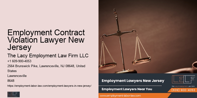 Employment Litigation Lawyer Employment Contract Violation Lawyer New Jersey