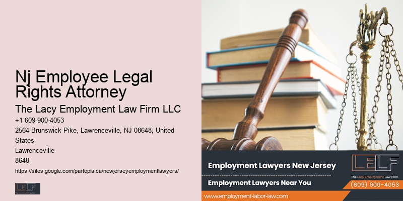 Employment Law Representation Nj Employee Legal Rights Attorney