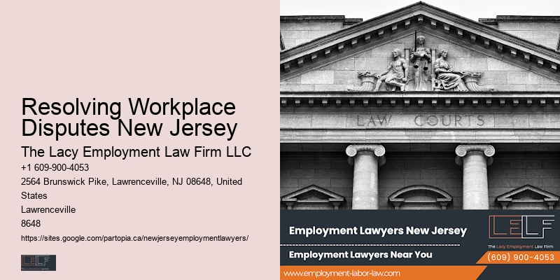 Resolving Workplace Disputes New Jersey