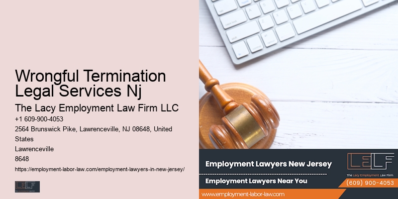 Wrongful Termination Legal Services Nj Employment Lawyer Free Consultation