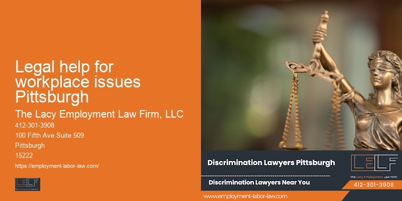 Legal help for workplace issues Pittsburgh