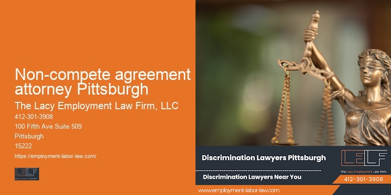 Non-compete agreement attorney Pittsburgh