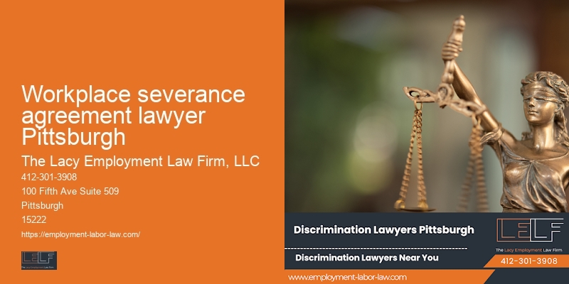 Workplace severance agreement lawyer Pittsburgh