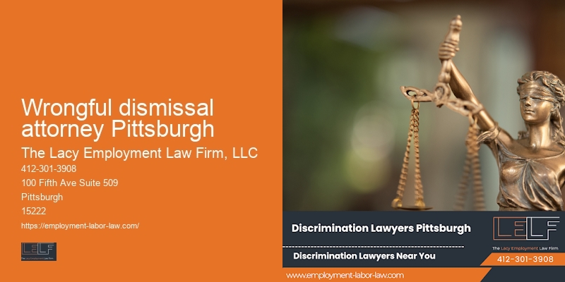 Wrongful dismissal attorney Pittsburgh