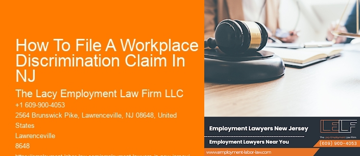 How To File A Workplace Discrimination Claim In NJ