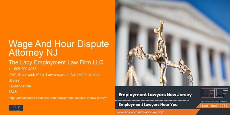Wage And Hour Dispute Attorney NJ