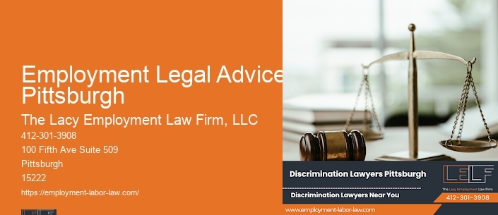 Employment Legal Advice Pittsburgh
