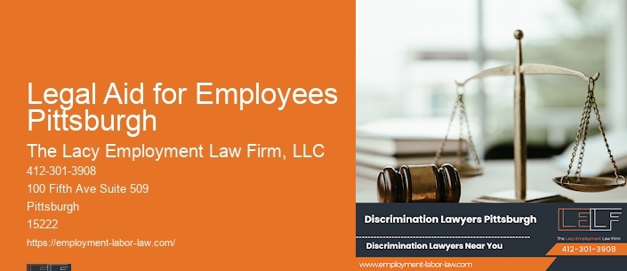 Legal Aid for Employees Pittsburgh