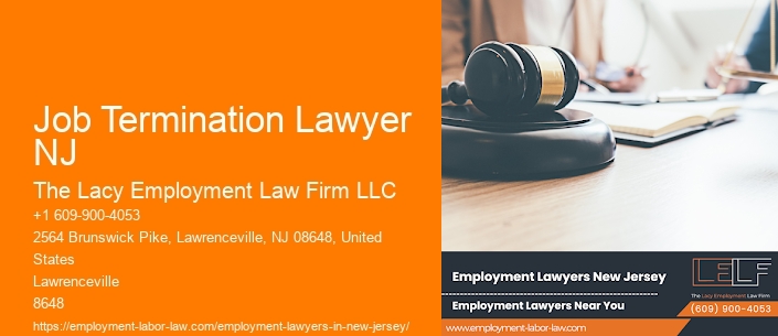 Job Termination Lawyer NJ