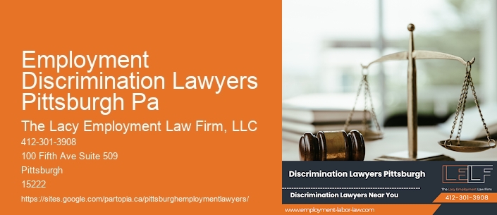 Employment Discrimination Lawyers Pittsburgh Pa
