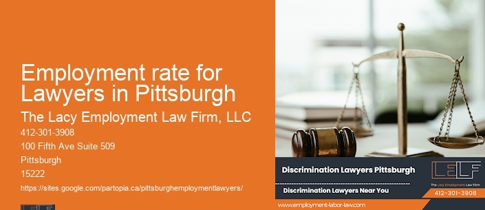 Employment rate for Lawyers in Pittsburgh