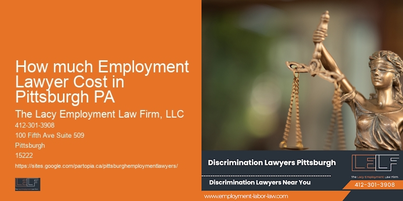 How much Employment Lawyer Cost in Pittsburgh PA