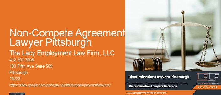 Non-Compete Agreement Lawyer Pittsburgh