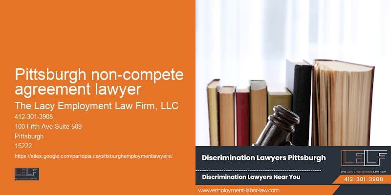 Pittsburgh non-compete agreement lawyer