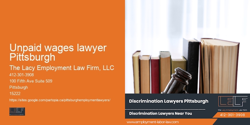 Unpaid wages lawyer Pittsburgh