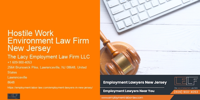 Hostile Work Environment Law Firm New Jersey