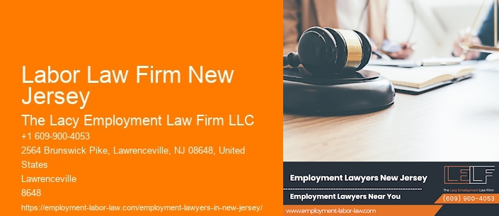 Labor Law Firm New Jersey