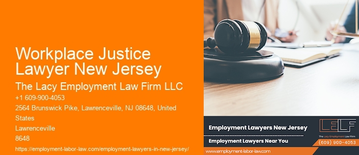 Workplace Justice Lawyer New Jersey