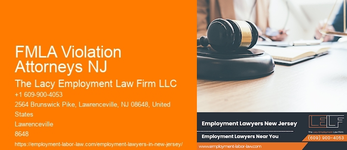 FMLA Violation Attorneys NJ