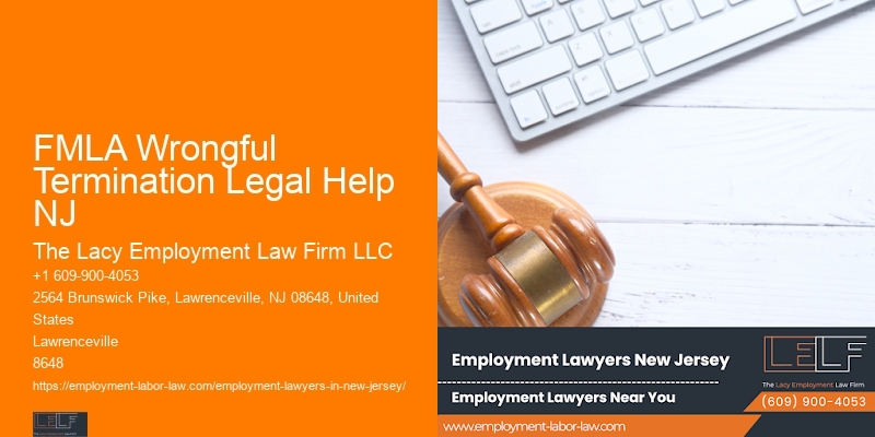 FMLA Wrongful Termination Legal Help NJ