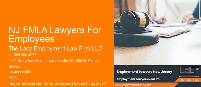 NJ FMLA Lawyers For Employees