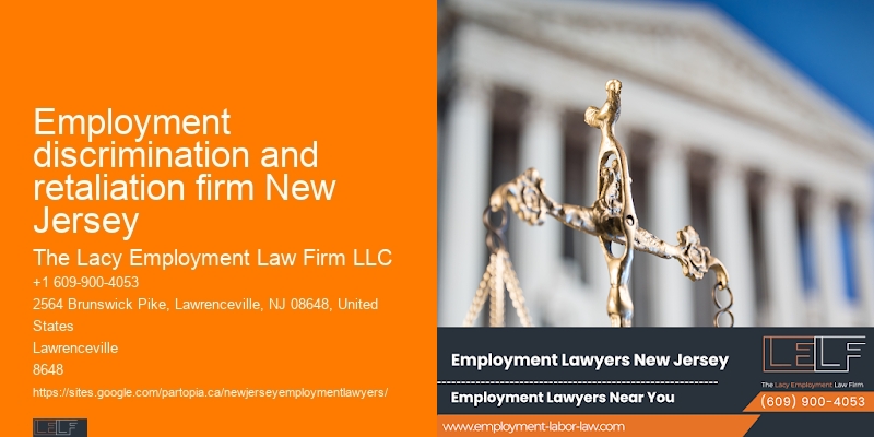 Employment discrimination and retaliation firm New Jersey