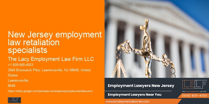New Jersey employment law retaliation specialists