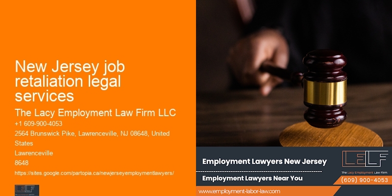 New Jersey job retaliation legal services