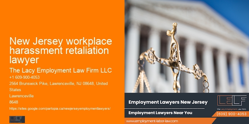 New Jersey workplace harassment retaliation lawyer