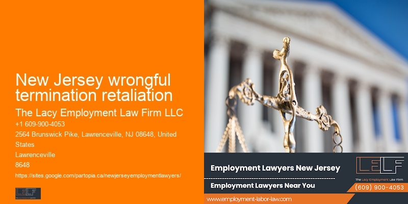 New Jersey wrongful termination retaliation