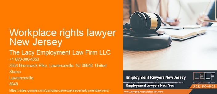 Workplace rights lawyer New Jersey
