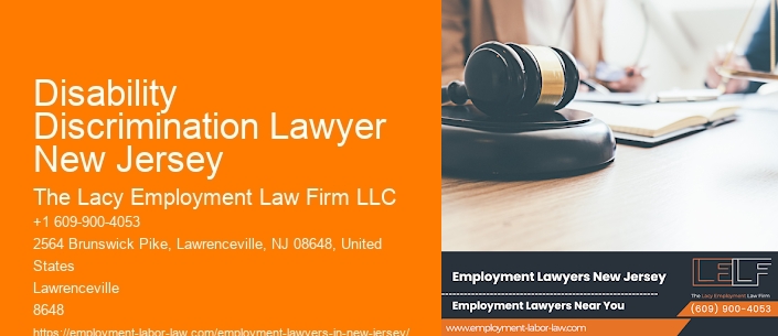 Disability Discrimination Lawyer New Jersey