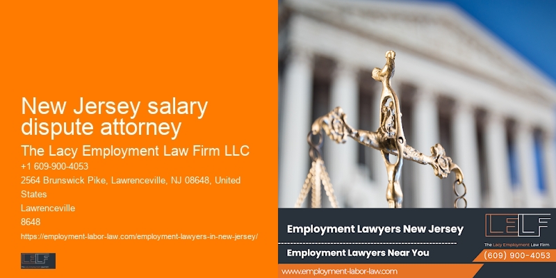 New Jersey salary dispute attorney