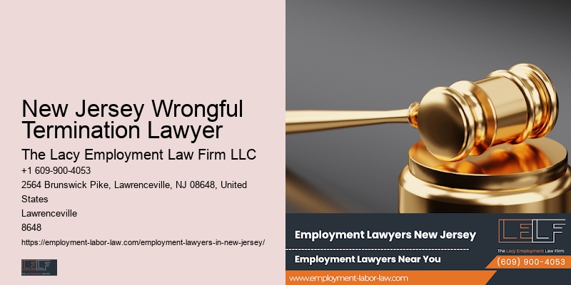 New Jersey Wrongful Termination Lawyer Employment Attorney