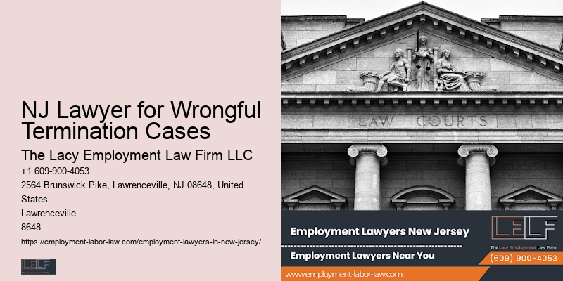 NJ Lawyer for Wrongful Termination Cases