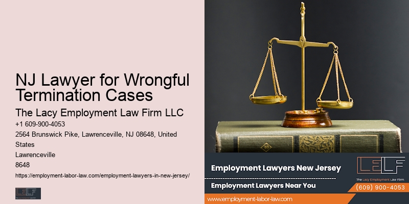 Workplace Retaliation Attorney in NJ Lawyer for Wrongful Termination Cases