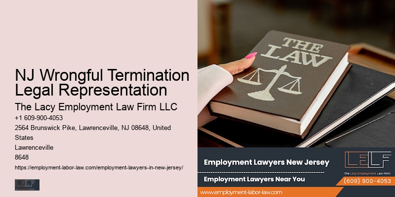 NJ Wrongful Termination Legal Representation
