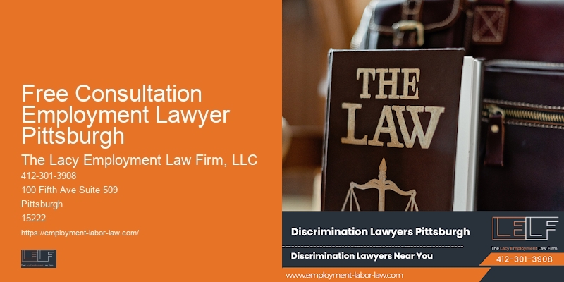 Employment Discrimination Lawyers Free Consultation Employment Lawyer Pittsburgh PA