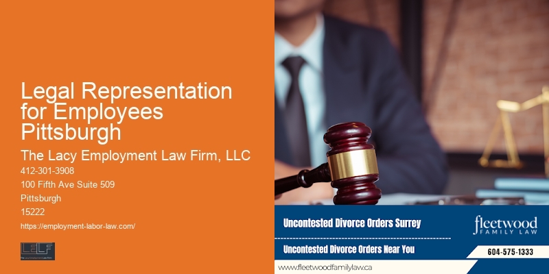 Legal Representation for Employees Pittsburgh