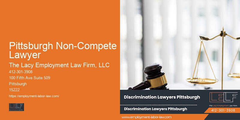 Discrimination Case Lawyer Pittsburgh Non-Compete Lawyer