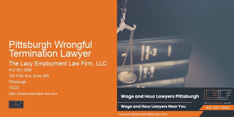 Pittsburgh Wrongful Termination Lawyer Employment Rights Partnerships