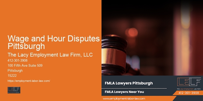 Wrongful Termination Lawyers Wage and Hour Disputes Pittsburgh PA